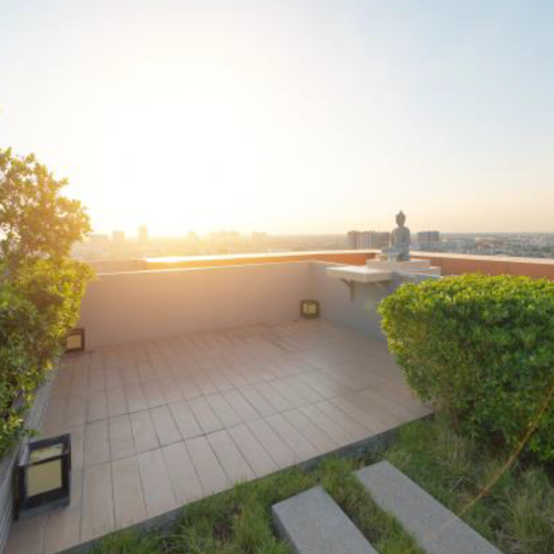 100m. high garden