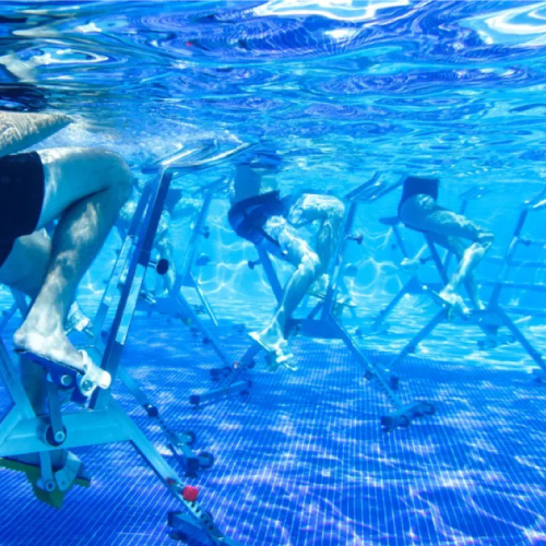 Aqua gym on the rooftop
