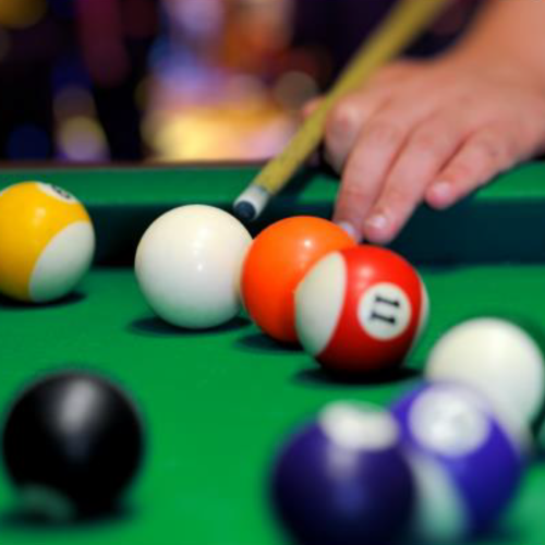 Pool table, poker and other indoor games